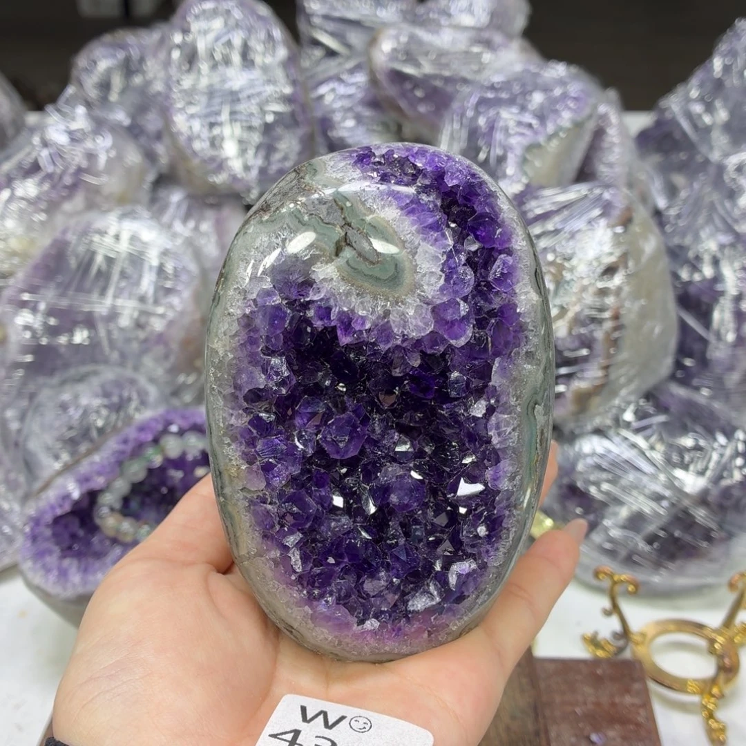 紫晶摆件未镶嵌紫水晶