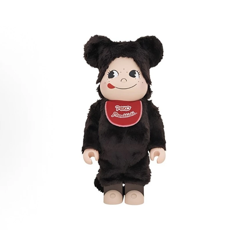 积木熊Bearbrick 不二家蒙奇奇 单盒拆检 1000%尺寸70cm 潮玩