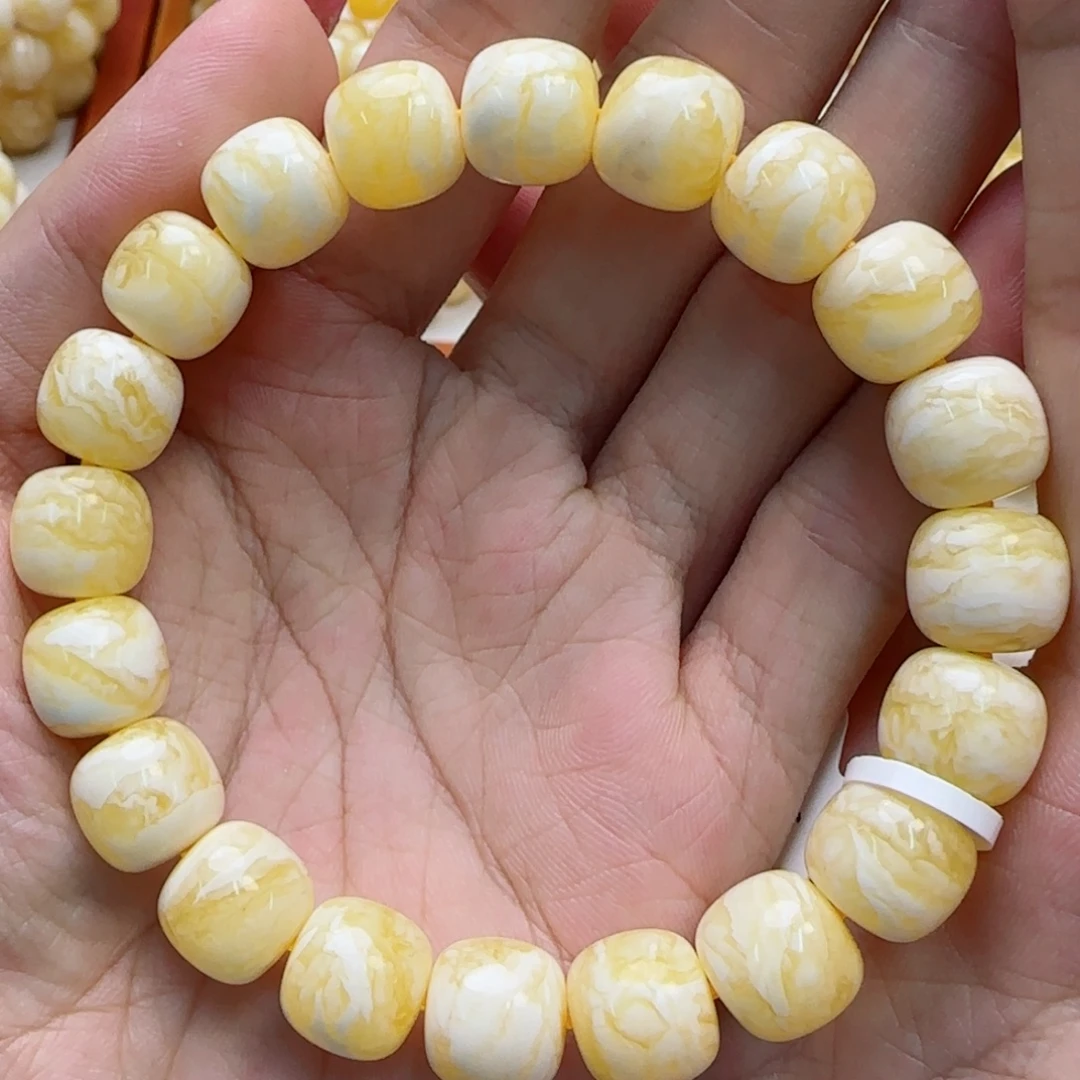 琥珀未镶嵌手链蜜蜡手串