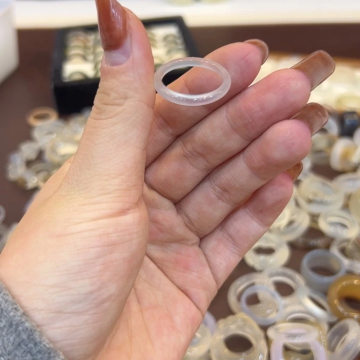 玛瑙/玉髓合金戒指60港19