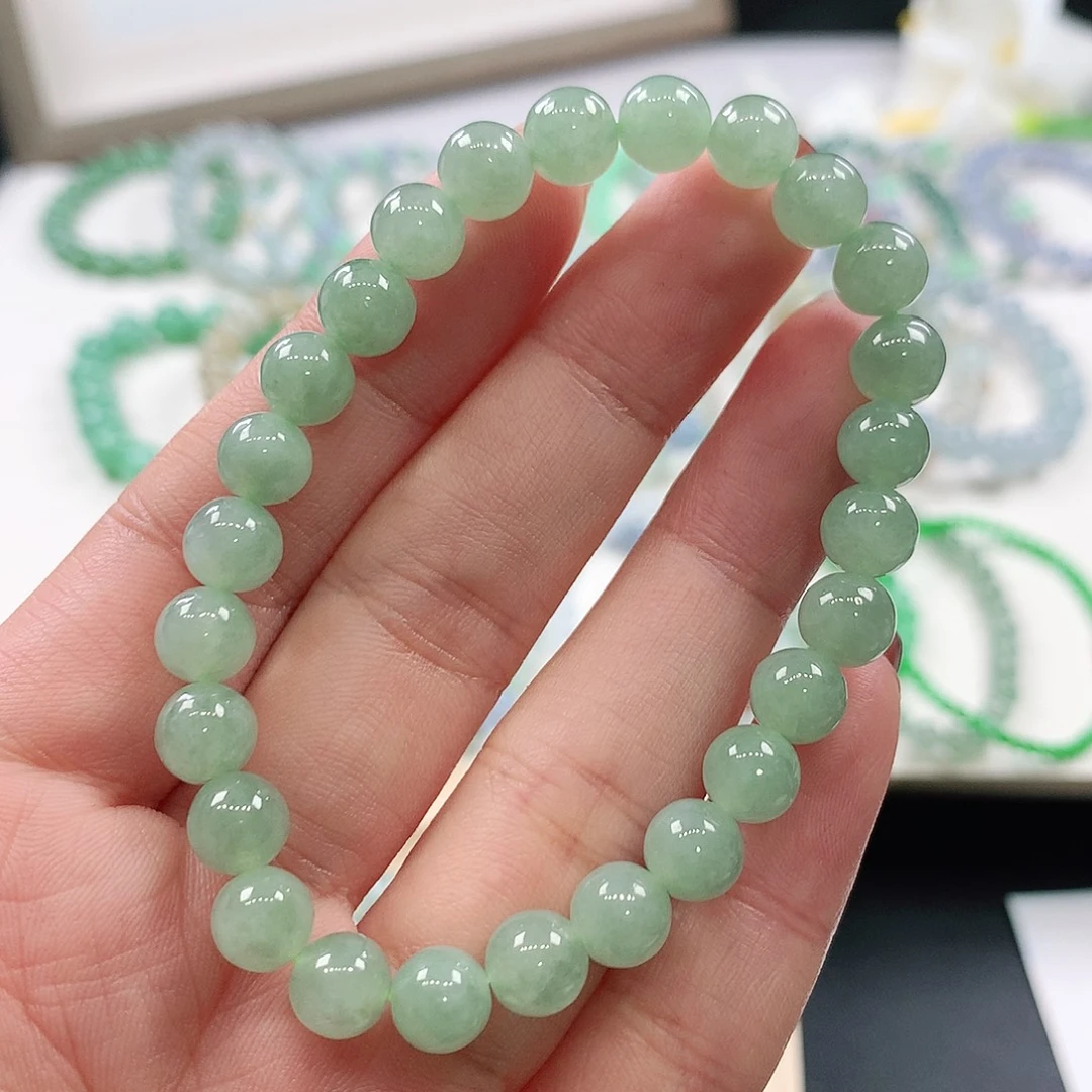 翡翠未镶嵌手链7.2mm