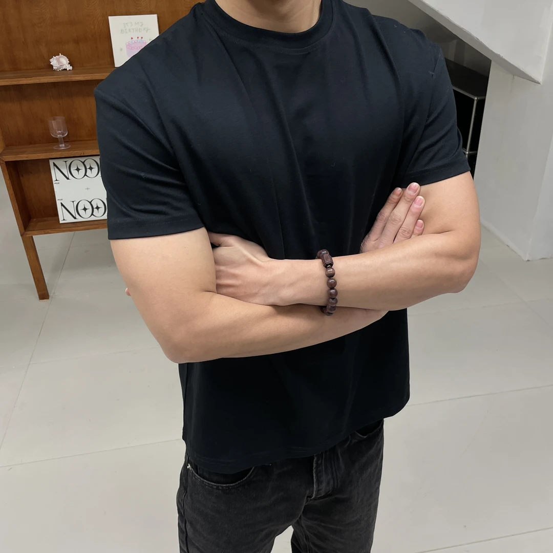 Sunyanwu 美式纯色T恤索罗娜面料修身运动冰皮速干弹力圆领短袖