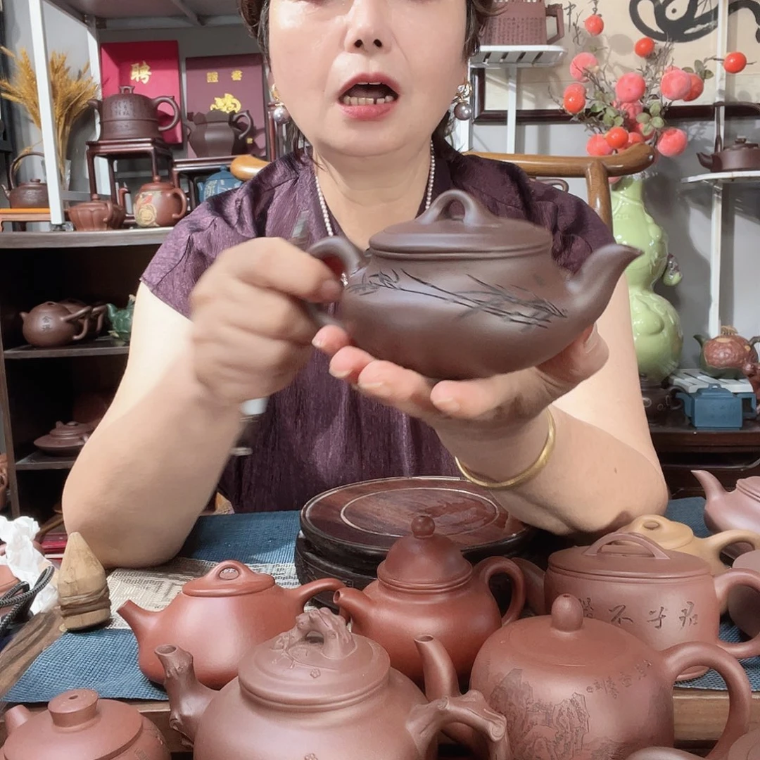 紫泥茶壶原矿紫砂壶