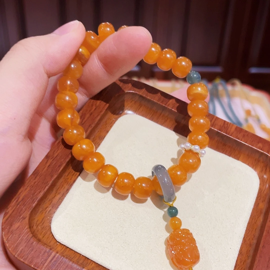 蜜蜡手链未镶嵌手串