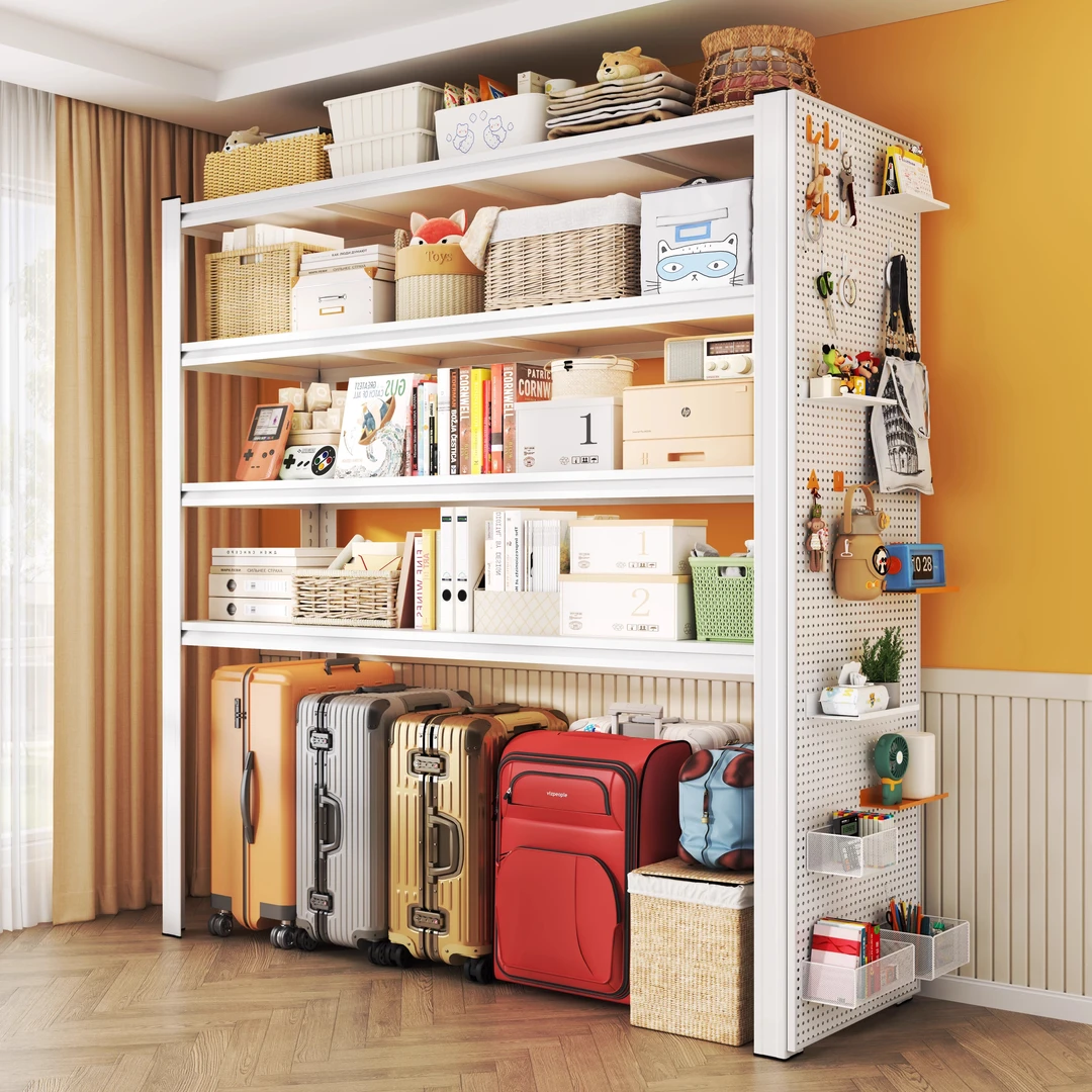 【全新升级】角钢货架多层收纳架杂物间置物架一体仓库仓储落地货架