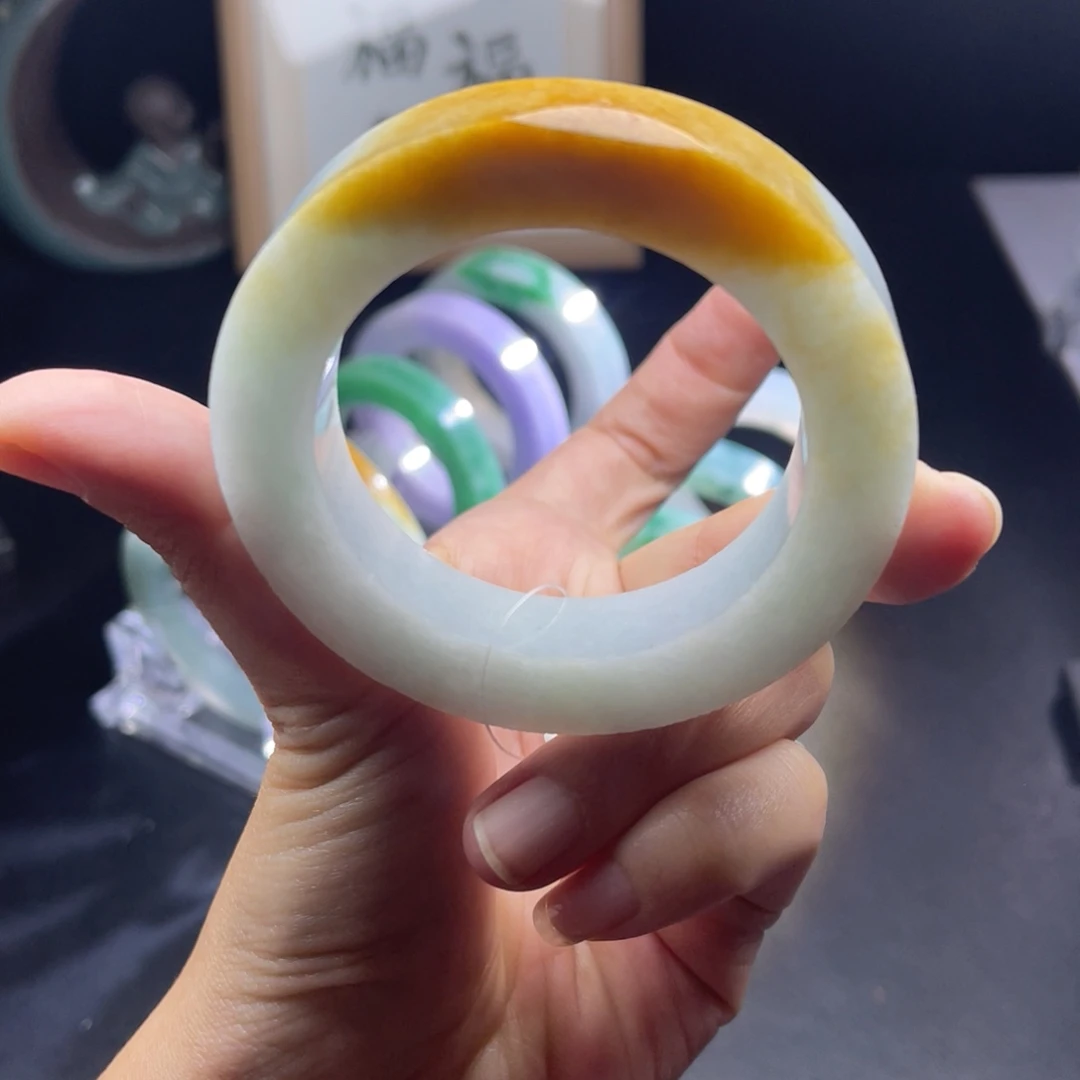 定制翡翠未镶嵌天然翡翠A货手镯