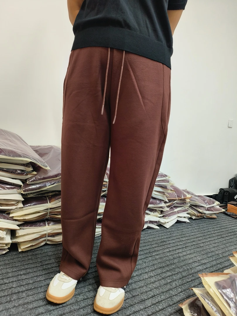 羊绒女裤，阔腿，休闲