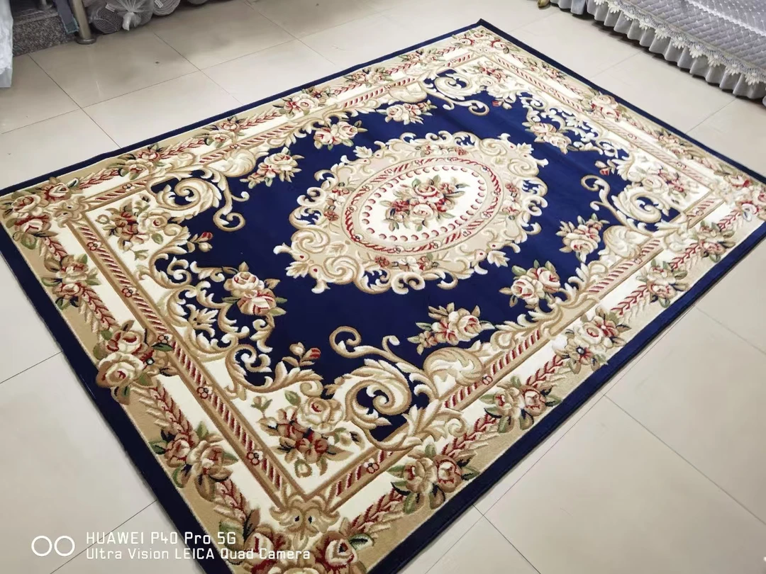 美式复古客厅沙发茶几地毯中式新中式卧室阳台加厚地毯家用可水洗