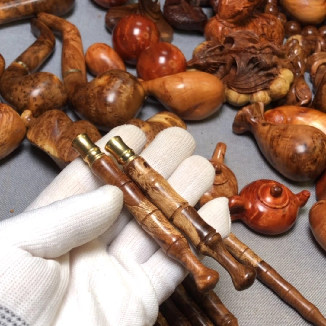 【闪购商品】木懒***字麻梨疙瘩火琉璃手把件