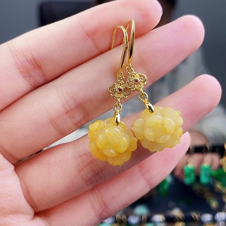 翡翠耳饰未镶嵌饰品