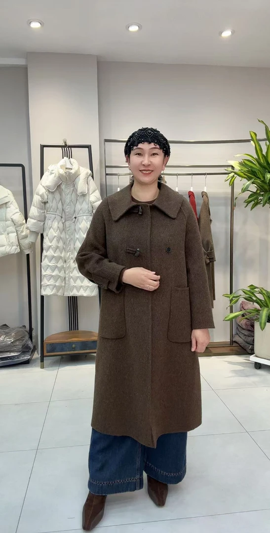 w855款极简风羊毛大衣