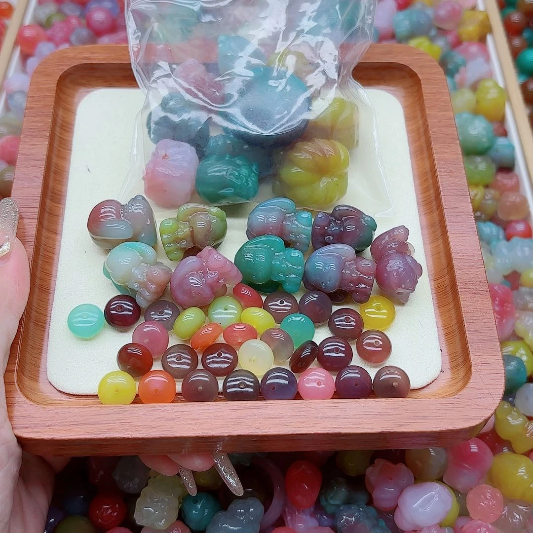 未镶嵌手链玛瑙/玉髓沫*盐源50