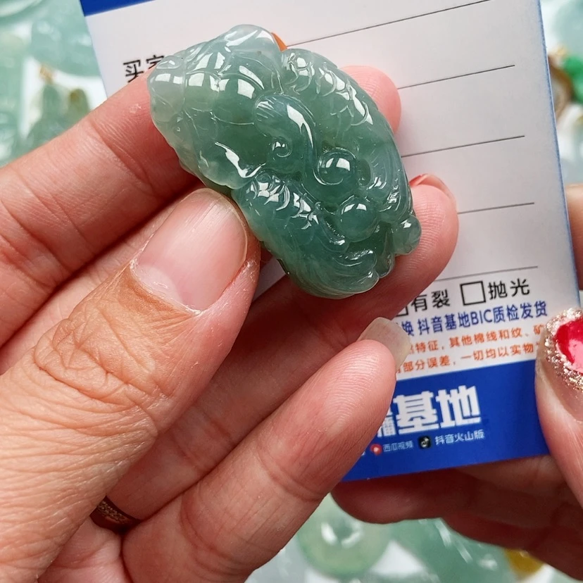 【闪购商品】翡翠颈饰未镶嵌飞天貔貅