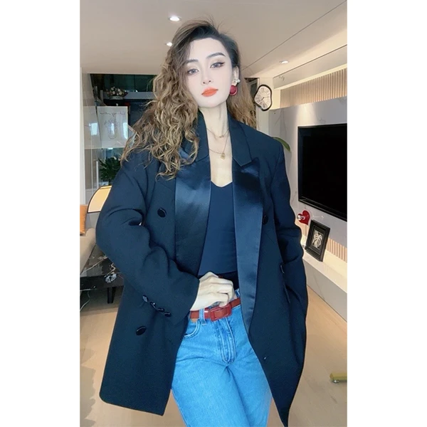 SHIYI｜定制【一眼心动】戗驳领双排扣西装外套女西服