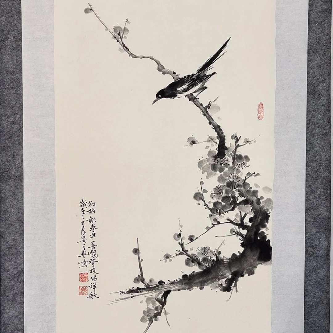 国画花鸟画作品写意
