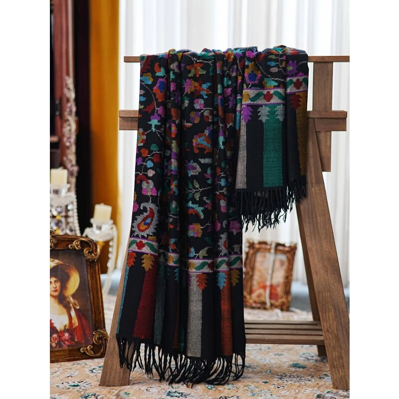 克什米尔pashmina披肩围巾卡尼 135*270 60062-AS01887700