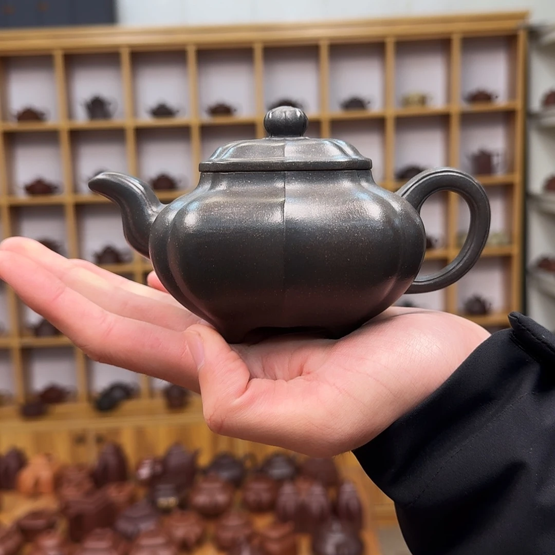 紫砂茶壶筋纹传炉330cc 瑕