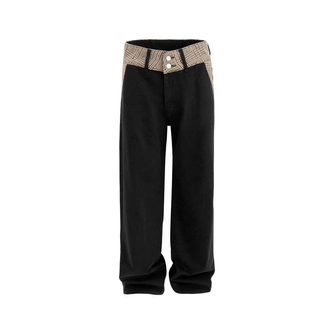 YINGFIVENINEYINGFIVENINE千鸟格长裤