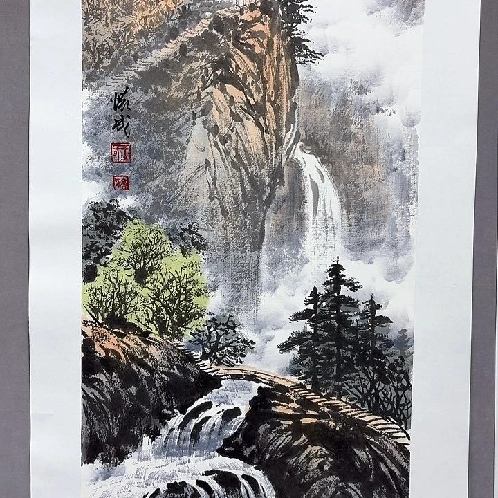 国画亲笔手绘放心去藏