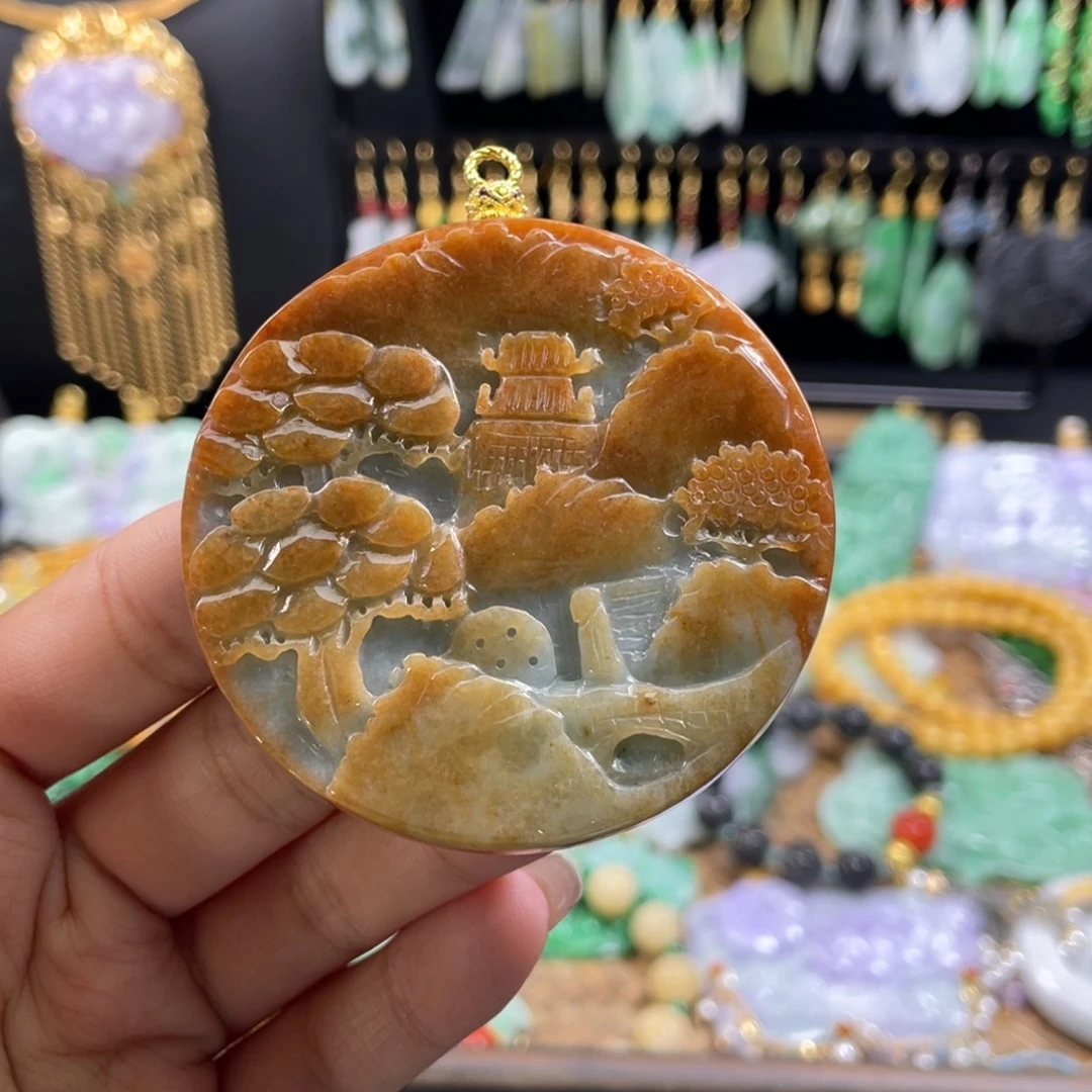 颈饰未镶嵌翡翠代编织