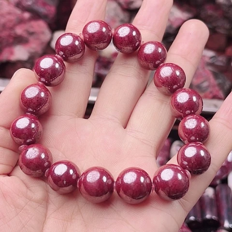 【闪购商品】天然辰砂一**秋天然原矿朱砂手串