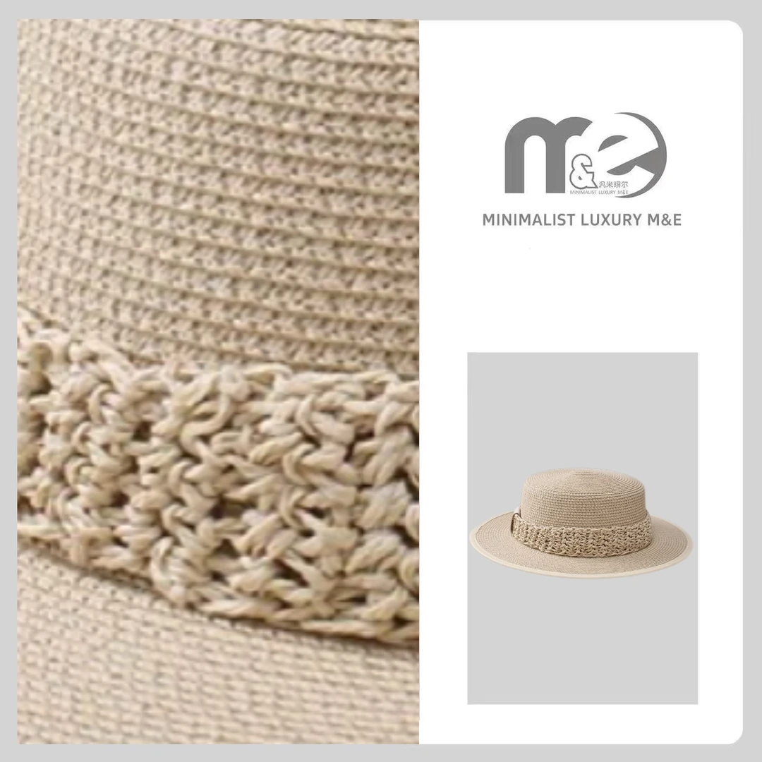M&E 【加布里埃】CM4039  独版 奢品平顶草帽（8）