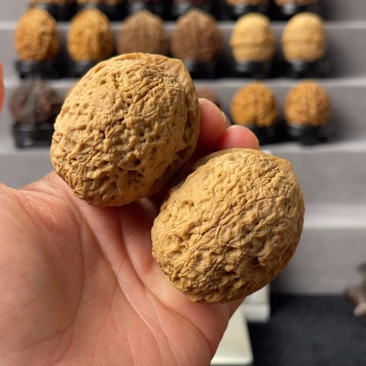 贰***萬文玩核桃把件铁秤砣