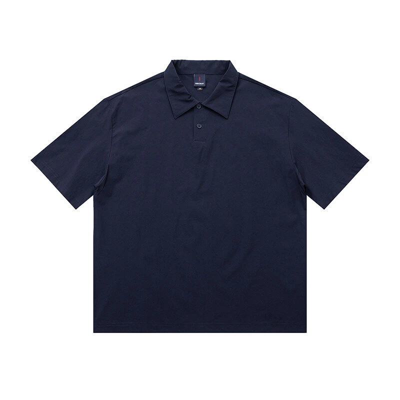 REKNAT日系夏季速干面料翻领夏季短袖polo衫宽松休闲百搭半袖1231