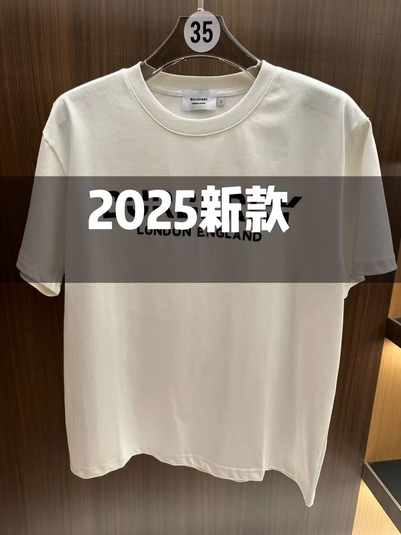 【号链接-字母ZZ】2025字母圆领T恤半袖潮流百搭3303