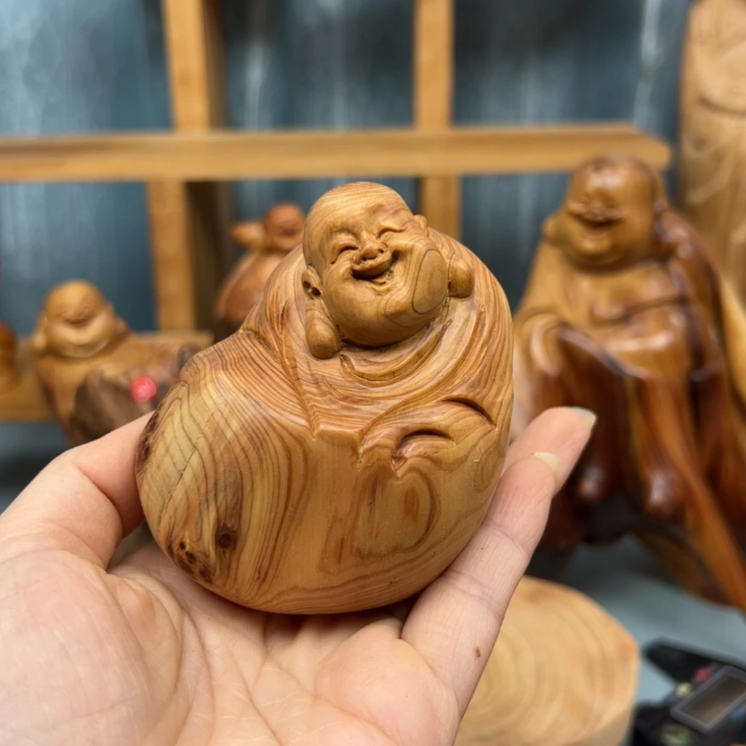 加***华柏木崖柏木摆件手把件