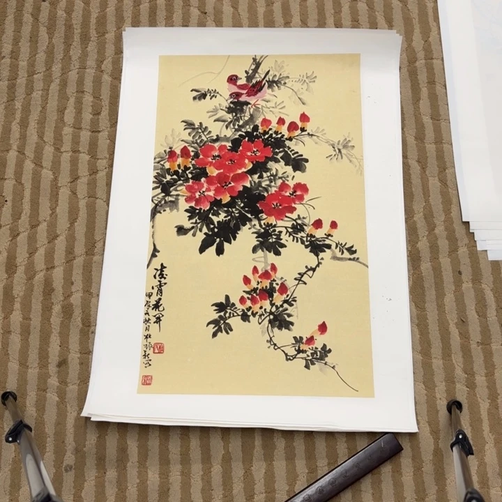 国画花鸟等多种形式