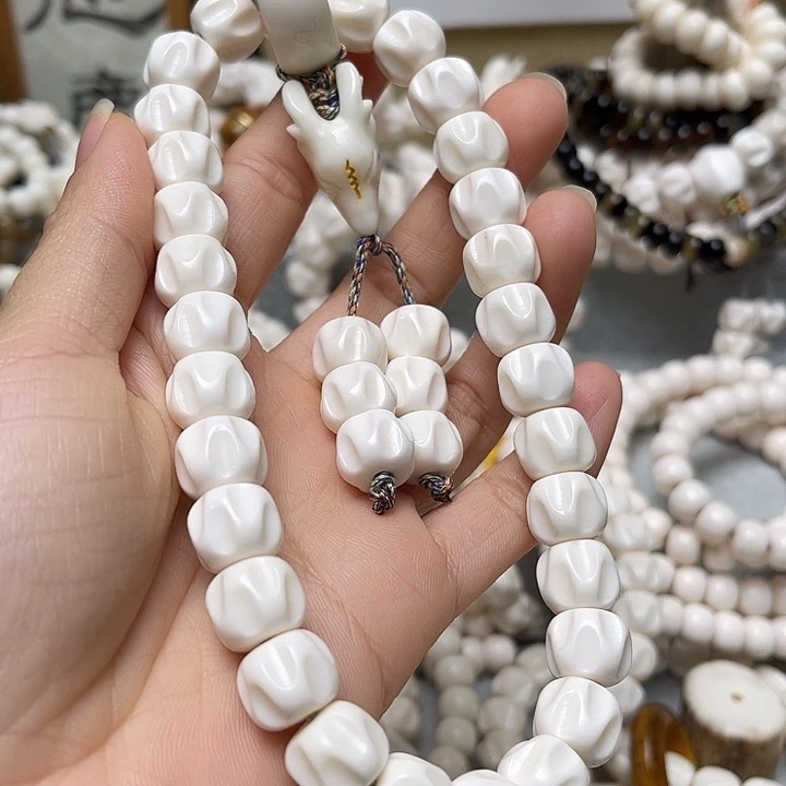 香榧木鹿角1.2百香精品手持30颗鹿头跑环