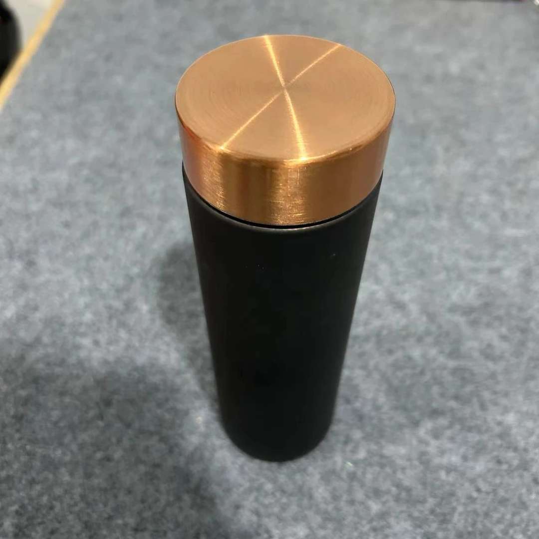 QPD-320双层不锈钢保温杯简约陶瓷便携硅胶300ml（有logo或无logo）
