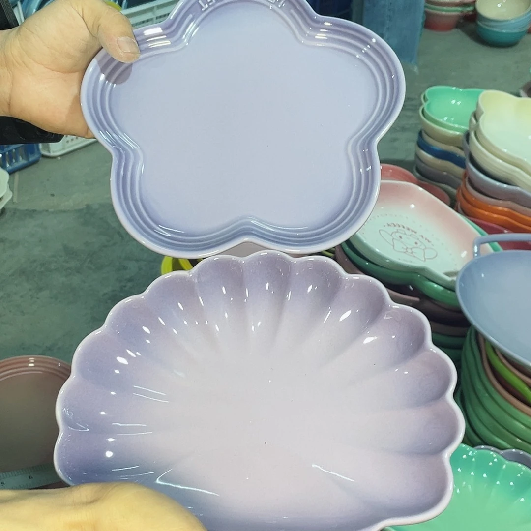 瓷片微瑕陶瓷餐具2个