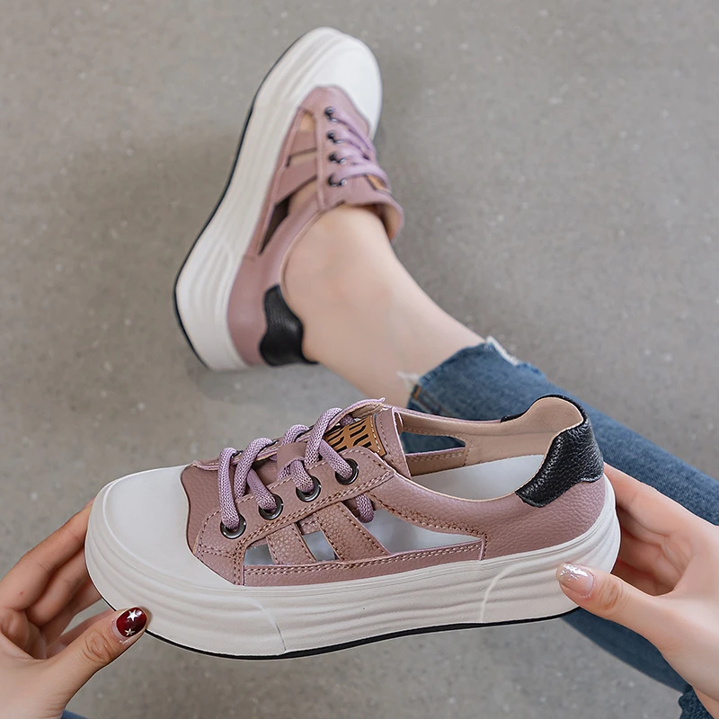 【女鞋】夏季外穿包头休闲单鞋2025新款女鞋春鞋子透气板鞋