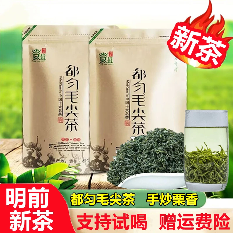 明前绿茶2025新茶贵州毛尖高山云雾浓香型耐泡嫩芽茶手工炒青茶叶
