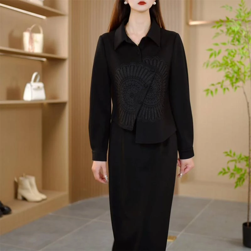 2025年春秋季新款韩版小众纯色设计感套装女时尚洋气高级感两件套