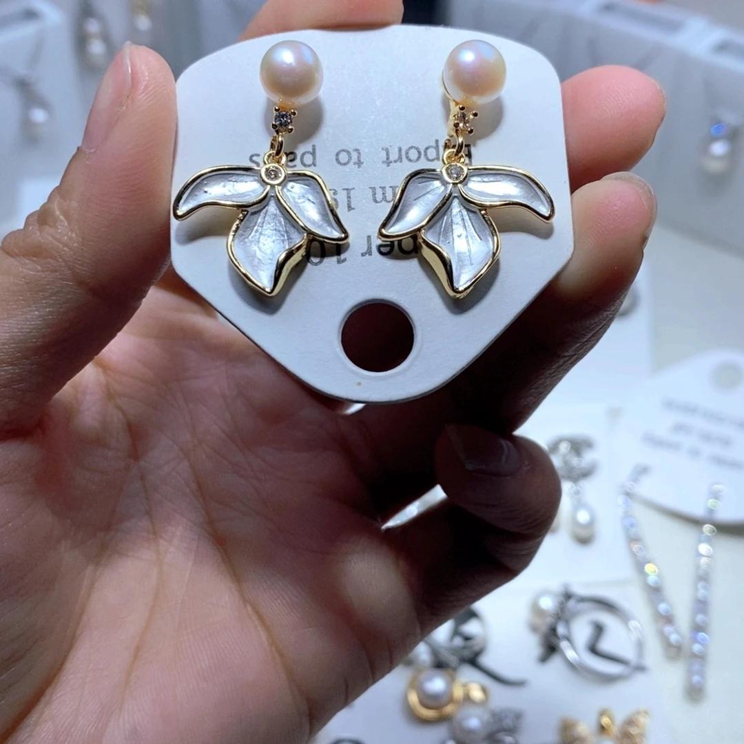 未镶嵌耳饰淡水珍珠