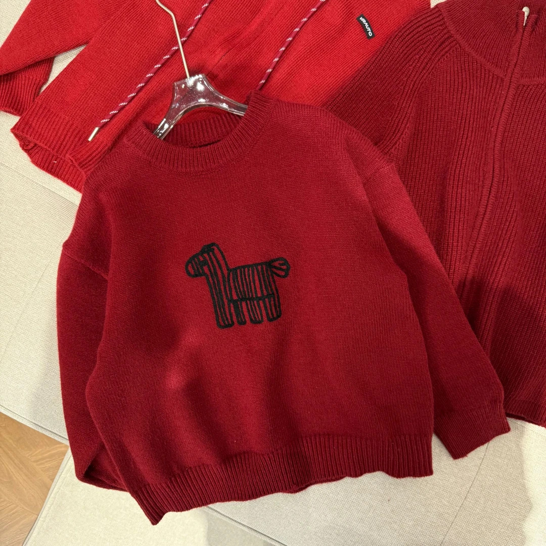 【幸福加马】杭州六小六正版 BY LIUXIAOLIU冬季儿童年货毛衣20474