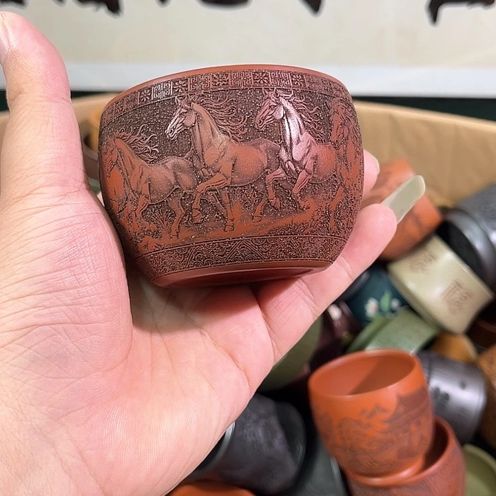 茶杯紫砂全手工紫砂主人杯