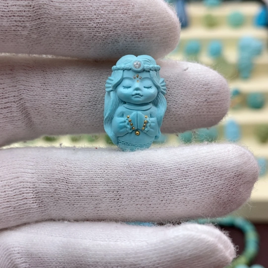绿松石珠宝奇石未镶嵌