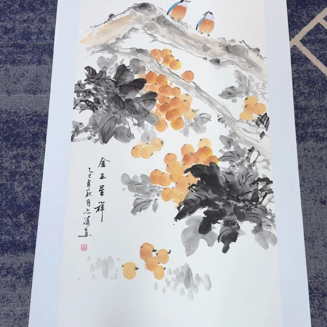 国画国画作品山水花鸟
