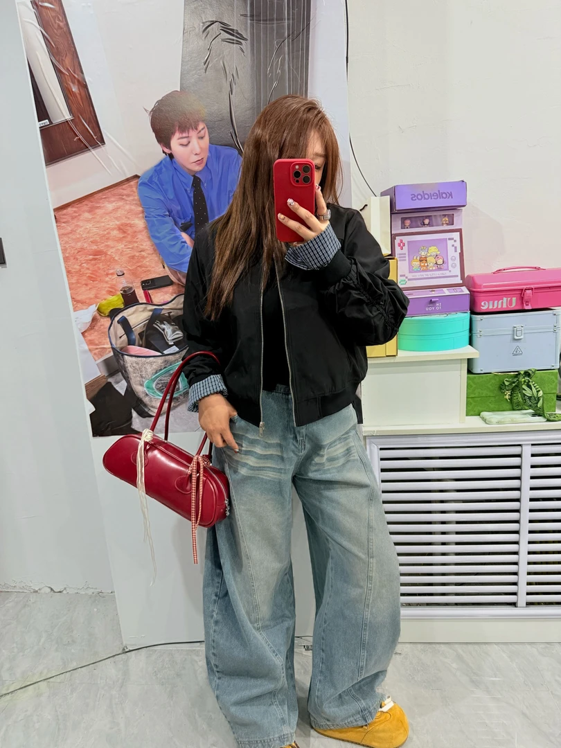 女短外套秋季上衣拼接时尚显瘦短款设计感防风