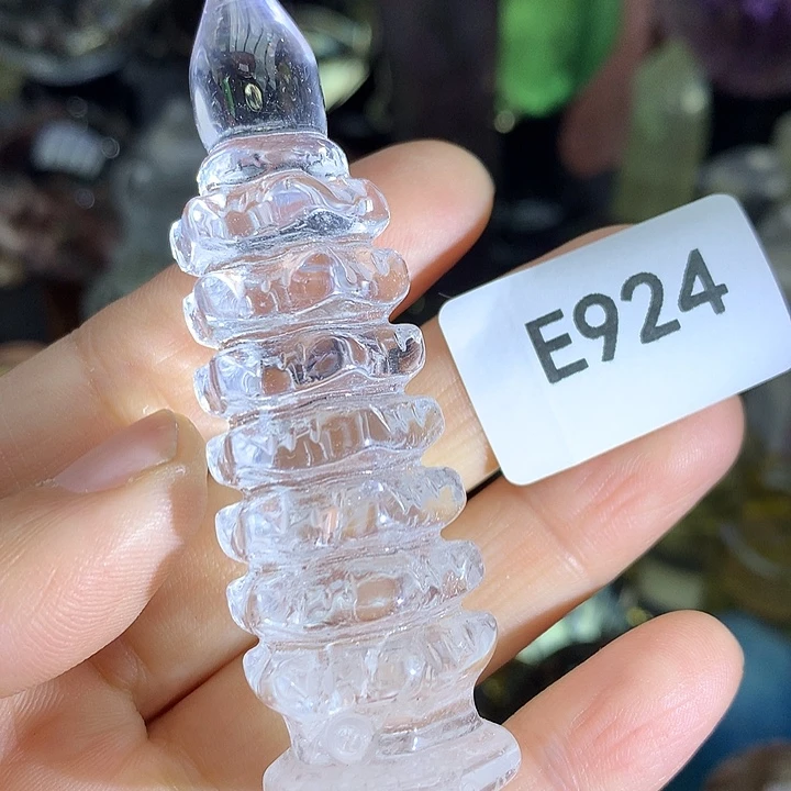 水晶天然白水晶文昌塔摆件未镶嵌