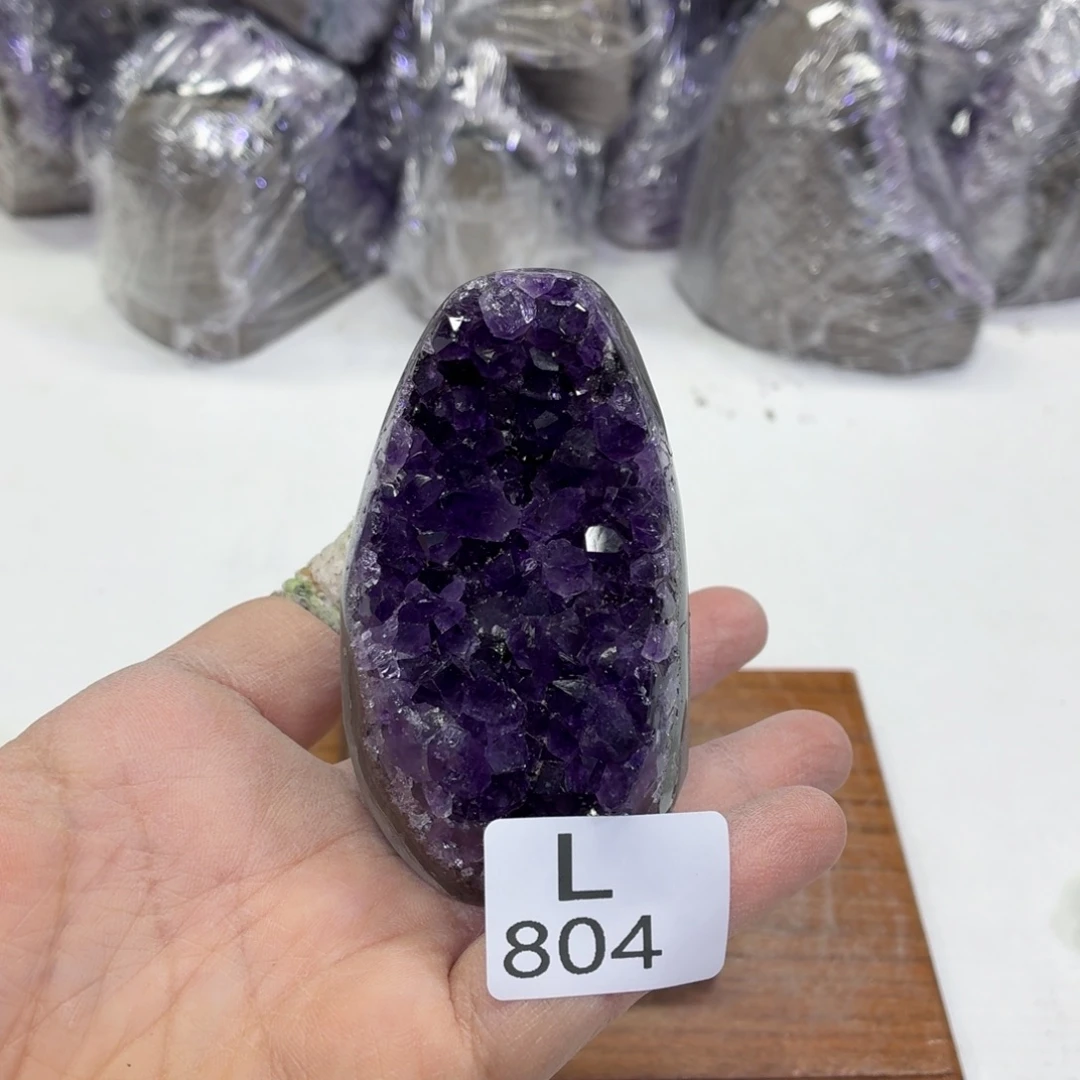 水晶未镶嵌摆件天然紫水晶