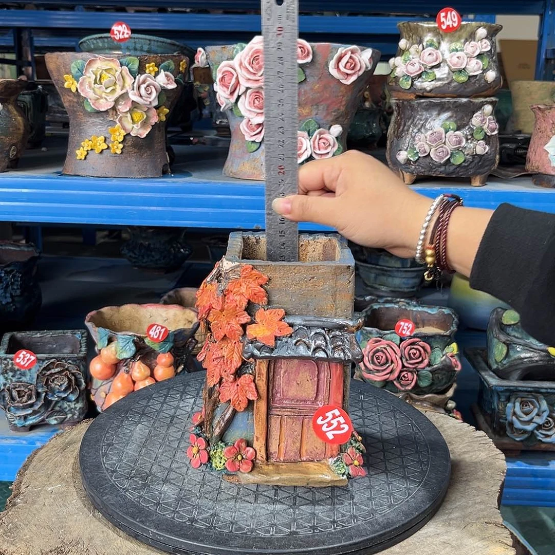 微瑕552 号陶然花器手工花盆