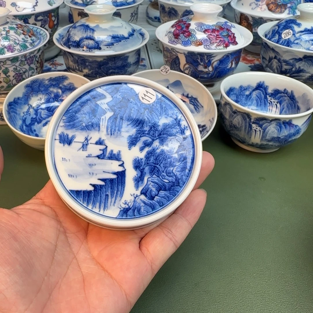 纯手工纯手绘茶具石头111