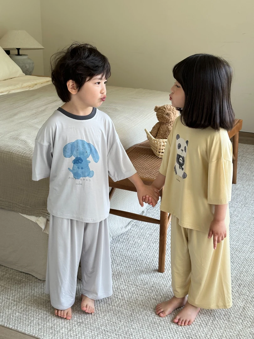 cici夏季韩系儿童家居服套装【优可丝】