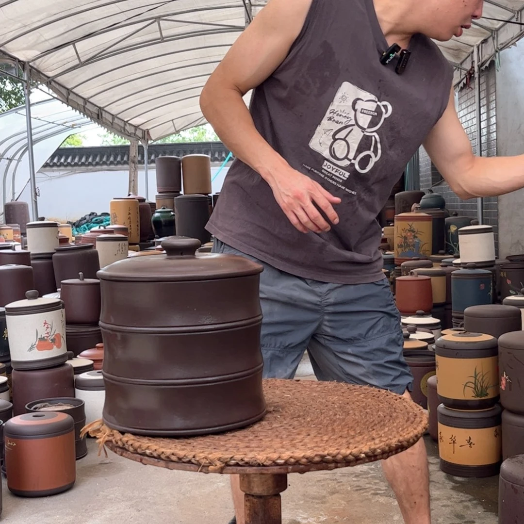 紫砂茶叶罐8 饼茶叶罐