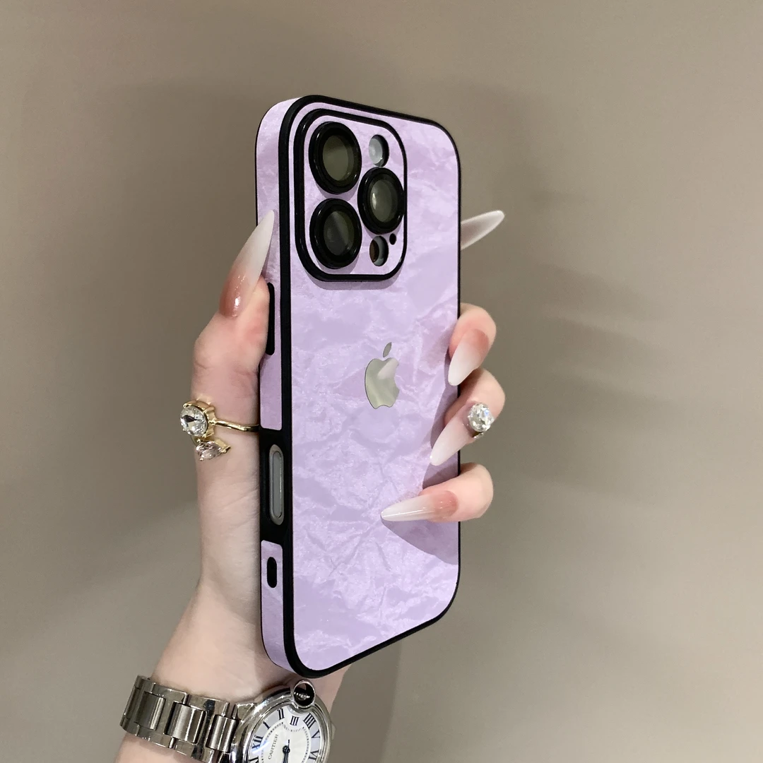 新款全包边雪山绒适用iPhone16手机壳14苹果15promax秋冬13爆款12